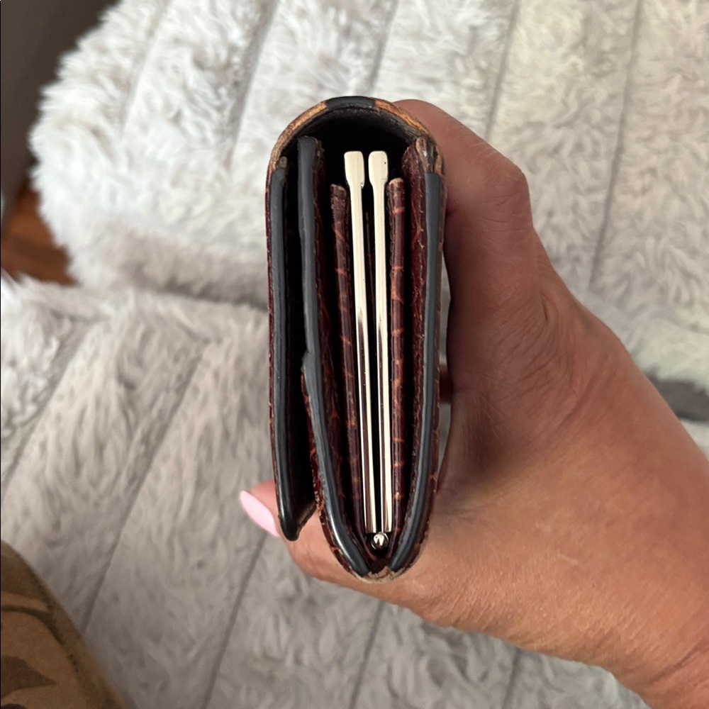Celine Chocolate and Tan Monogram Wallet - Picture 9 of 9